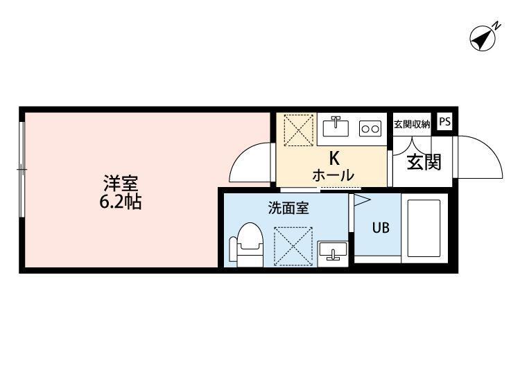 Ｃｏｐｐｅｒ　Ｈｏｕｓｅ 102号室 間取り