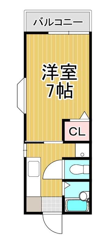 大久保グレース 201号室 間取り