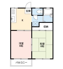 スズパレス 201号室 間取り