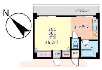 ベラルーサ１１番館 301号室 間取り