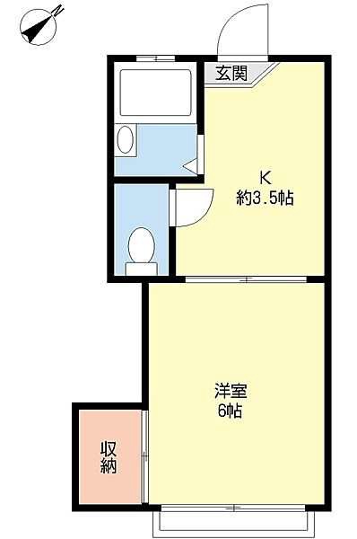 ホワイトコーポ 103号室 間取り