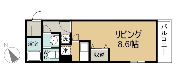 ＢｅｌｌｅＡｕｂｅ大久保 301号室 間取り