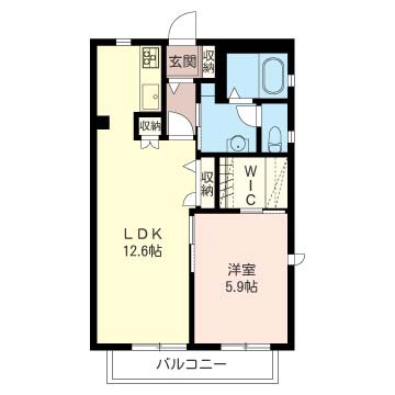 ソレイユ 101号室 間取り