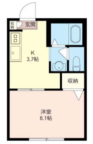 ベルビュー咲が丘 202号室 間取り