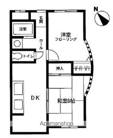 津田沼ホームズ 201号室 間取り
