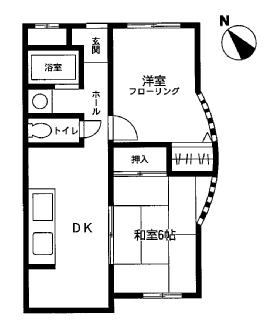 津田沼ホームズ 201号室 間取り