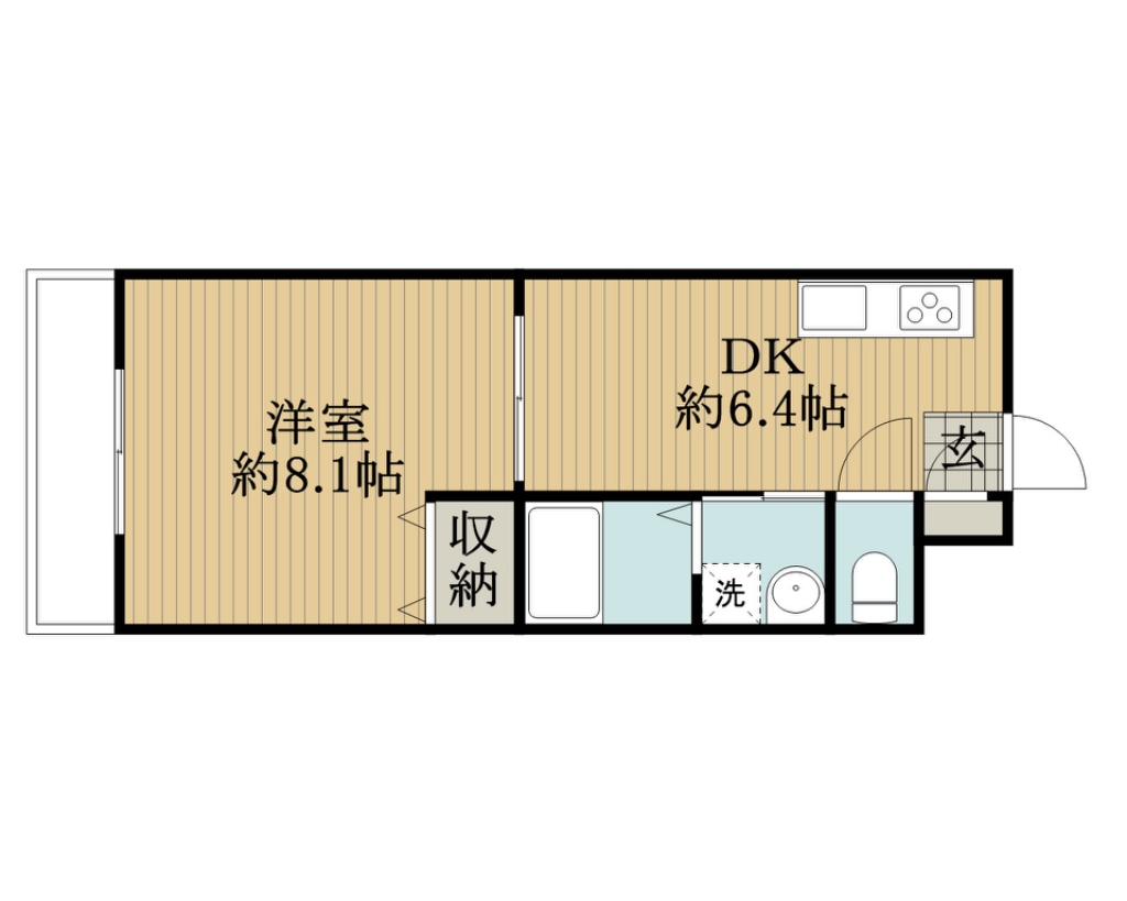 大福マンション薬円台 210号室 間取り