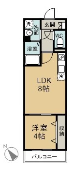 Ｅｒｉｕ（エリウ） 303号室 間取り