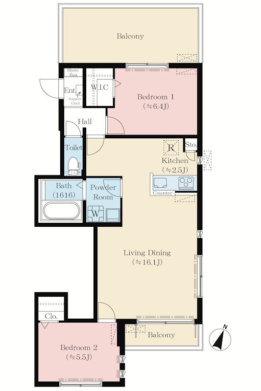 ＴＨ－Ｍａｉｓｏｎ習志野台 301号室 間取り