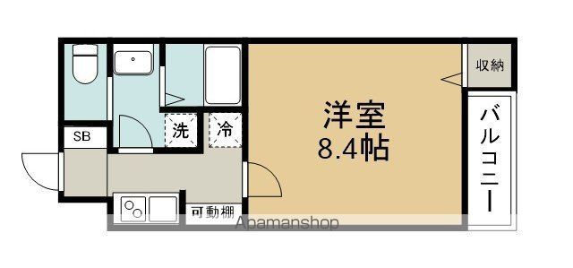 アルファリンデン 102号室 間取り