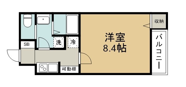 アルファリンデン 102号室 間取り