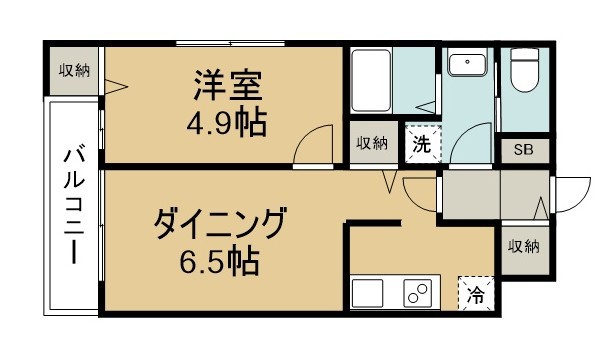アルファリンデン 303号室 間取り