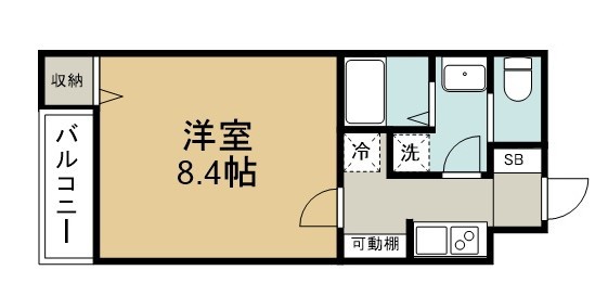 アルファリンデン 106号室 間取り
