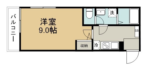 アルファリンデン 105号室 間取り