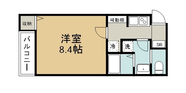 アルファリンデン 207号室 間取り