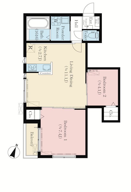 ＴＨ－Ｍａｉｓｏｎ習志野台 302号室 間取り