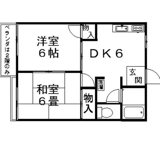 サンコート一番館 105号室 間取り