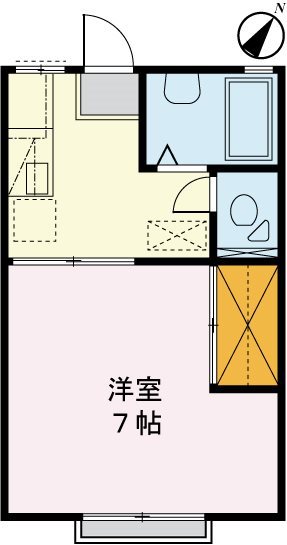 ロータスハイツＡ棟 102号室 間取り