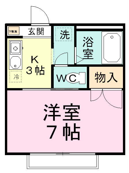 ソフィア 103号室 間取り