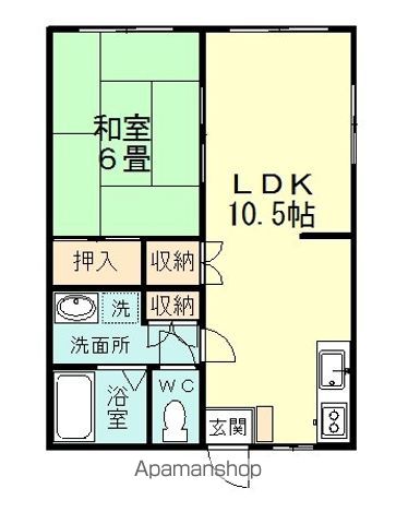 コーポ柴崎 102号室 間取り
