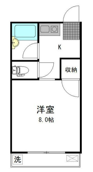 第１コーポ川島 202号室 間取り
