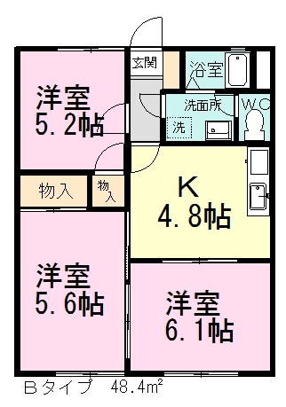 ロジュマンＡ 102号室 間取り