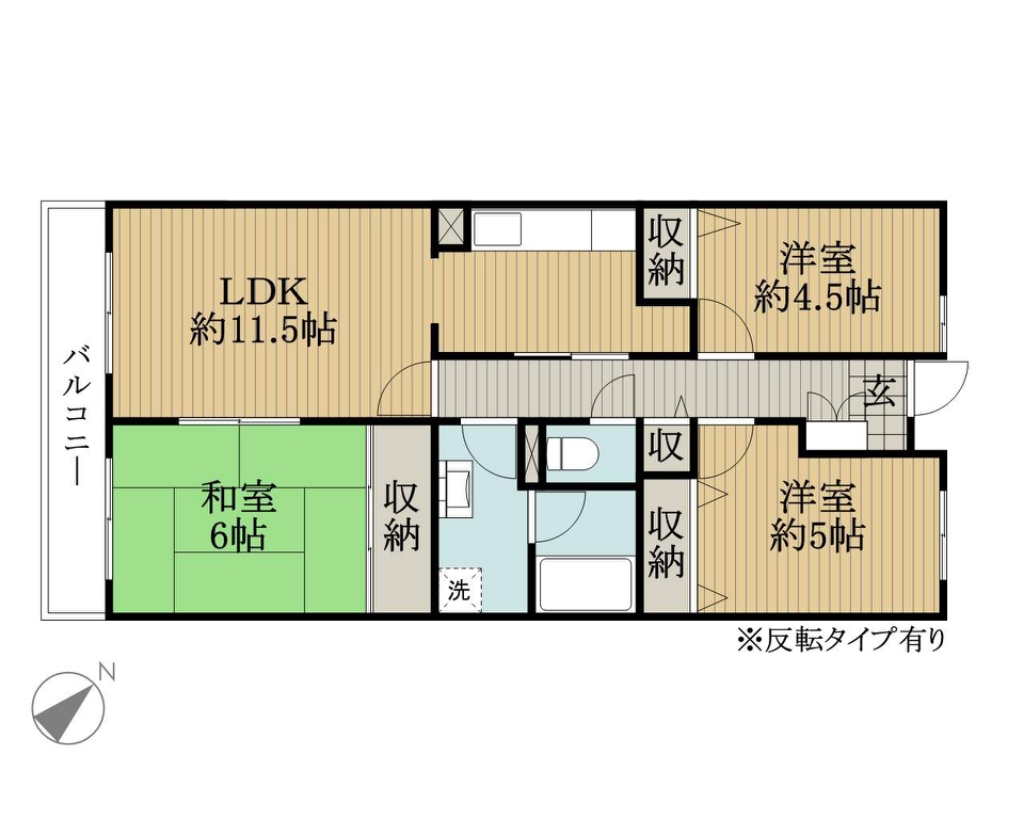 レインボーヒルズ２１ 310号室 間取り