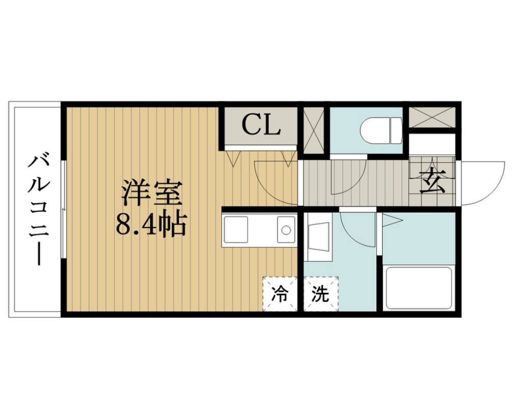 Ｖ－ｒｏｏｍ１ 206号室 間取り