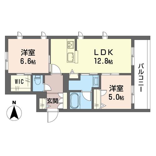 モンルミエール 301号室 間取り