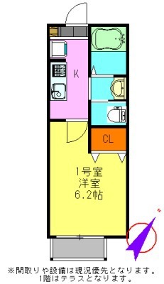 仮称）八千代台東３丁目共同住宅 201号室 間取り