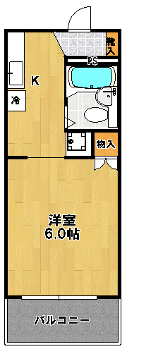 プリべメゾンＭＯＲＩ 207号室 間取り