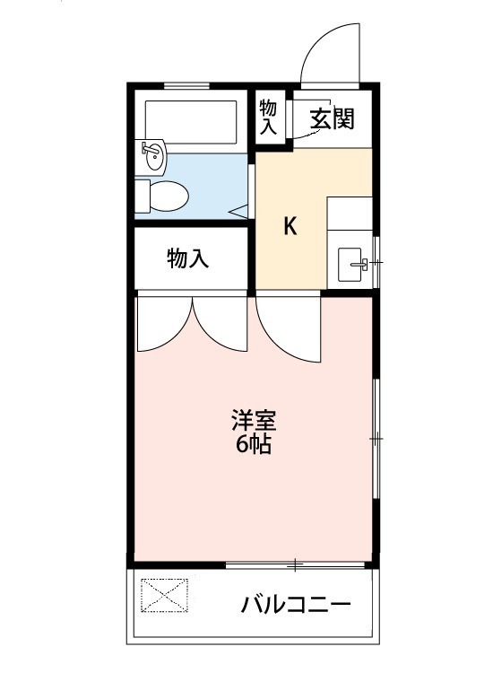 セイワハイツ 201号室 間取り