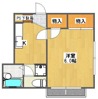 ジュネスビューラー 201号室 間取り