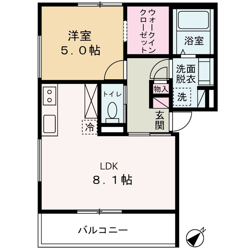 ガレット津田沼Ⅱ 302号室 間取り