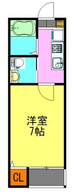 プレジール八千代台 104号室 間取り