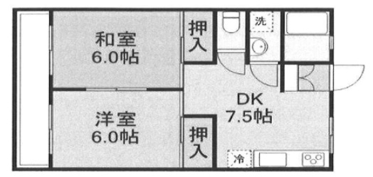 メゾン寿 302号室 間取り