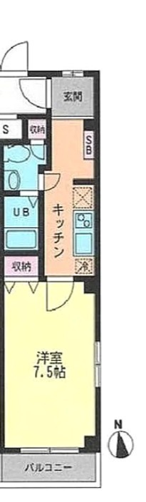 レクサス鎌ヶ谷 302号室 間取り