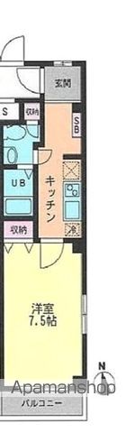 レクサス鎌ヶ谷 302号室 間取り