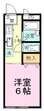 ハイネス木内 103号室 間取り