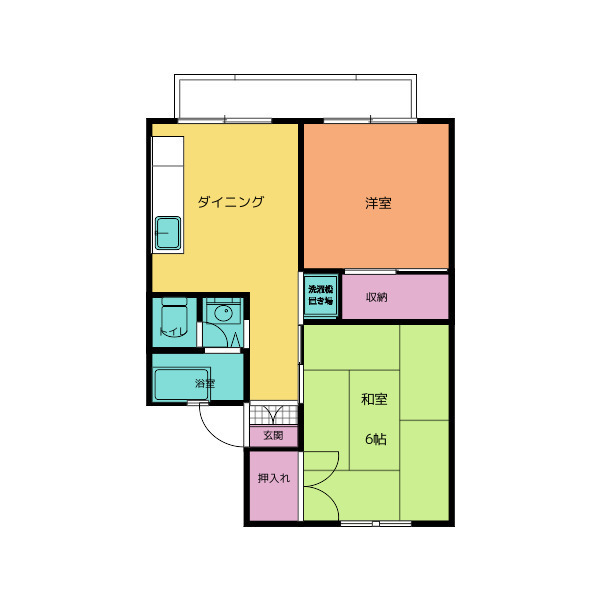 サンパーク三山Ｂ 102号室 間取り