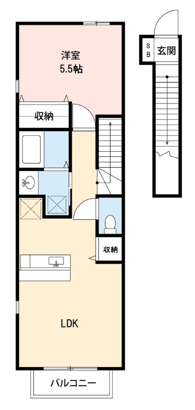 ノービレコンテ 203号室 間取り