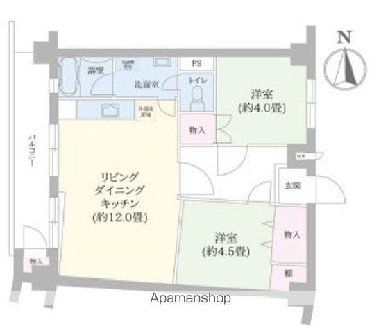 大久保パールマンション 502号室 間取り