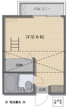 ＤＫ北習志野コーポ 202号室 間取り