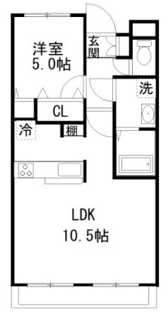 リュミエール咲が丘 310号室 間取り