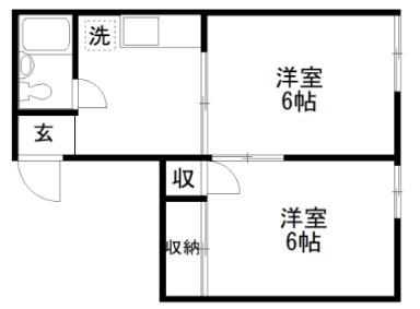 ホワイトルーム 103号室 間取り
