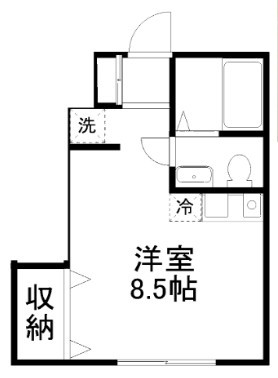 Ｓａｎａ　Ｒｅｓｉｄｅｎｃｅ 101号室 間取り