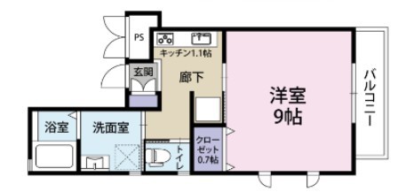 Ｓｐａｚｉｏ津田沼（Ⅱ） 203号室 間取り