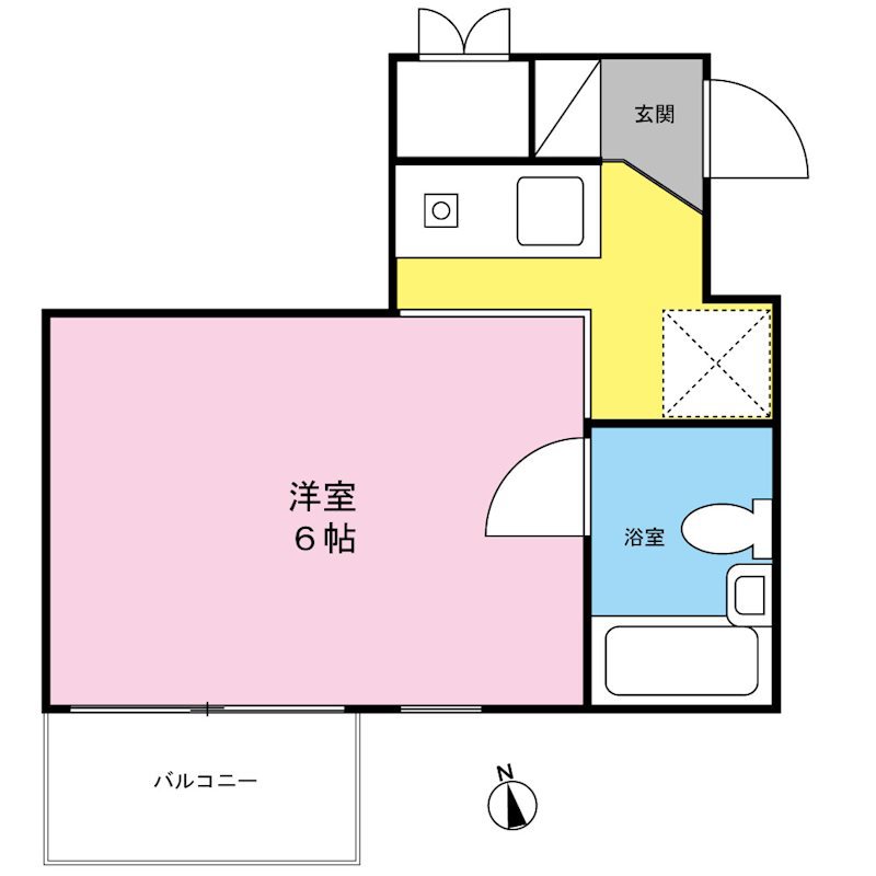 オネスティ大久保参番館 303号室 間取り