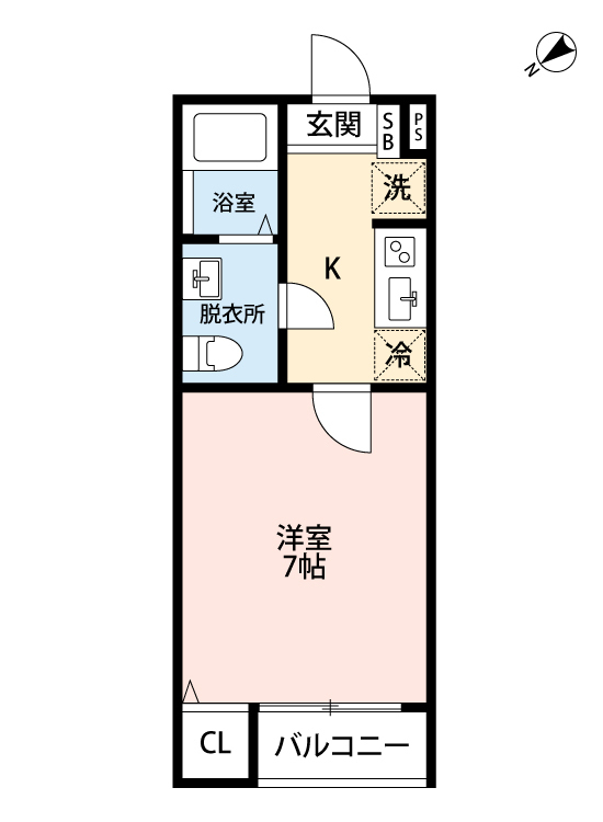 レガーロ藤崎 103号室 間取り
