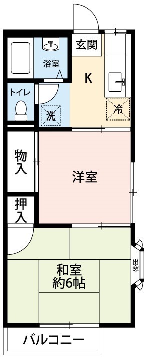 ファミーユ今井 102号室 間取り